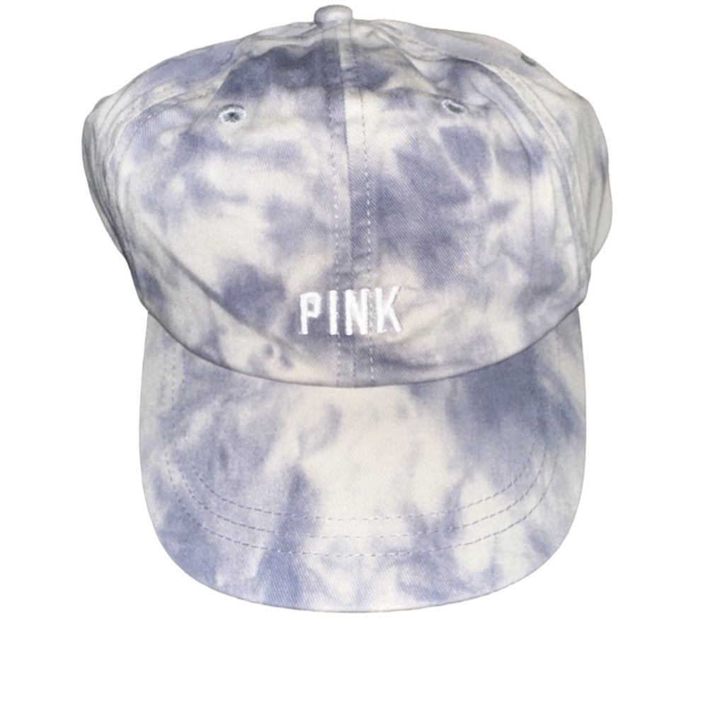 PINK Victoria’s Secret Blue & White Tie-Dye Adjustable Hat